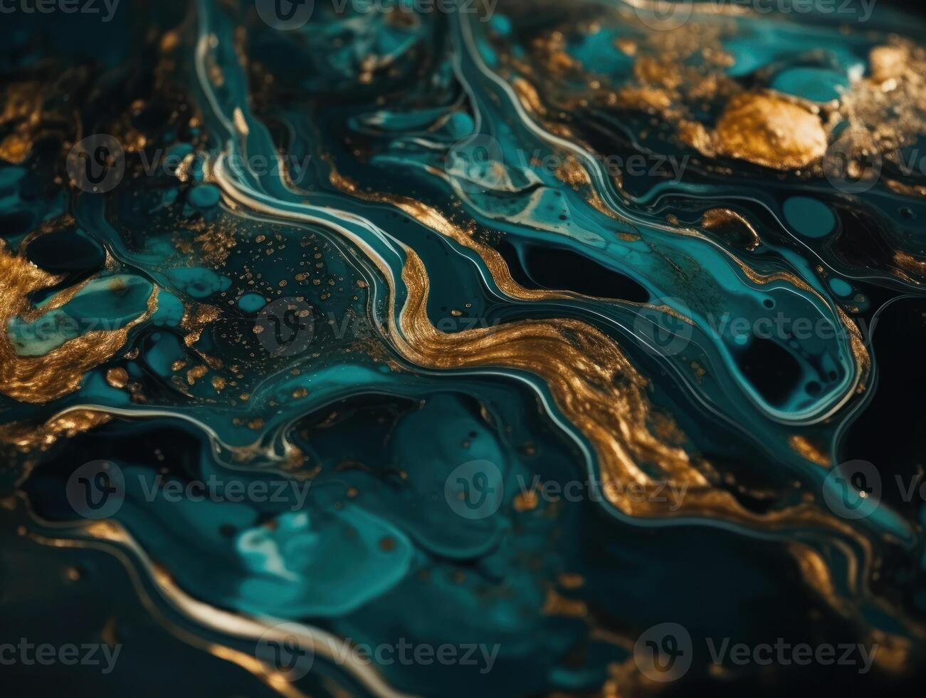 Bright fluid marble paint pattern Dynamic liquid shapes background created with technology photo