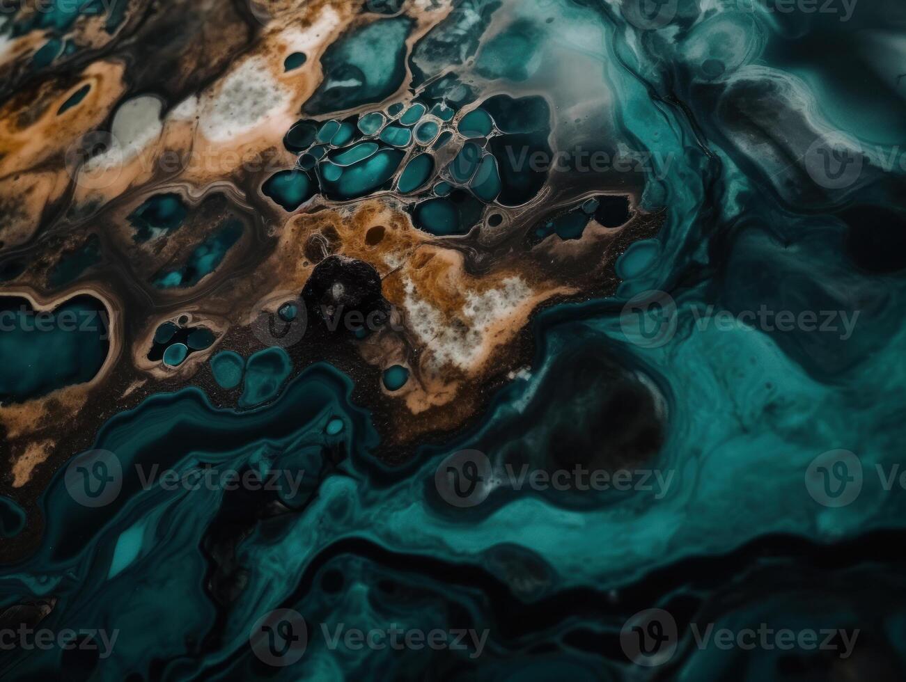Bright fluid marble paint pattern Dynamic liquid shapes background created with technology photo