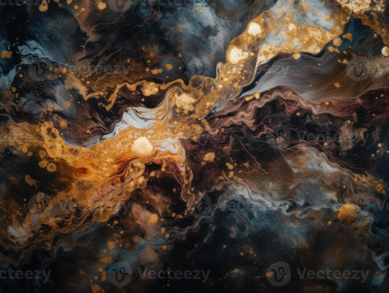Bright fluid marble paint pattern Dynamic liquid shapes background created with technology photo