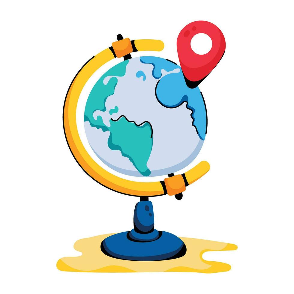 Trendy Global Location vector