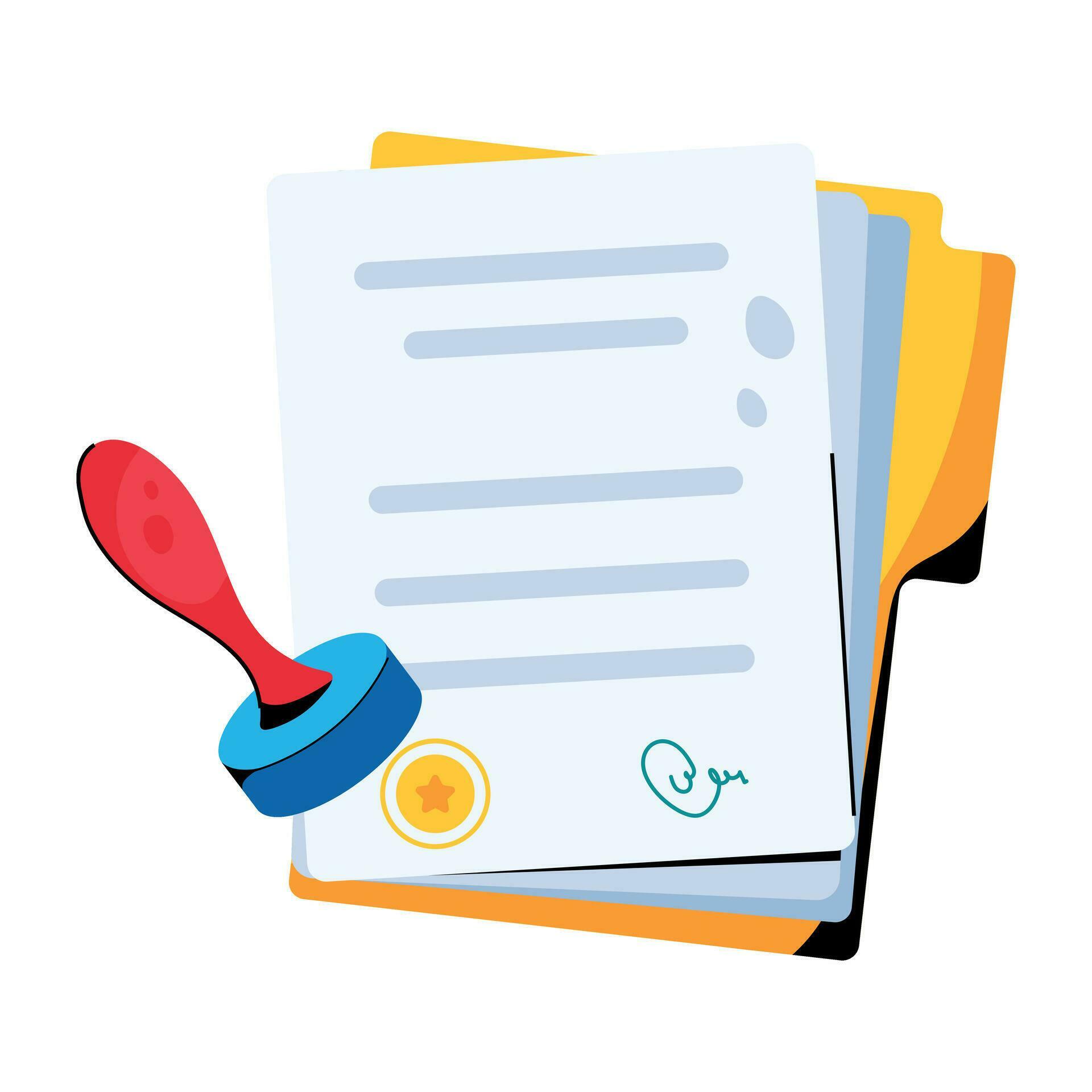 Trendy Stamp Paper 25442577 Vector Art at Vecteezy