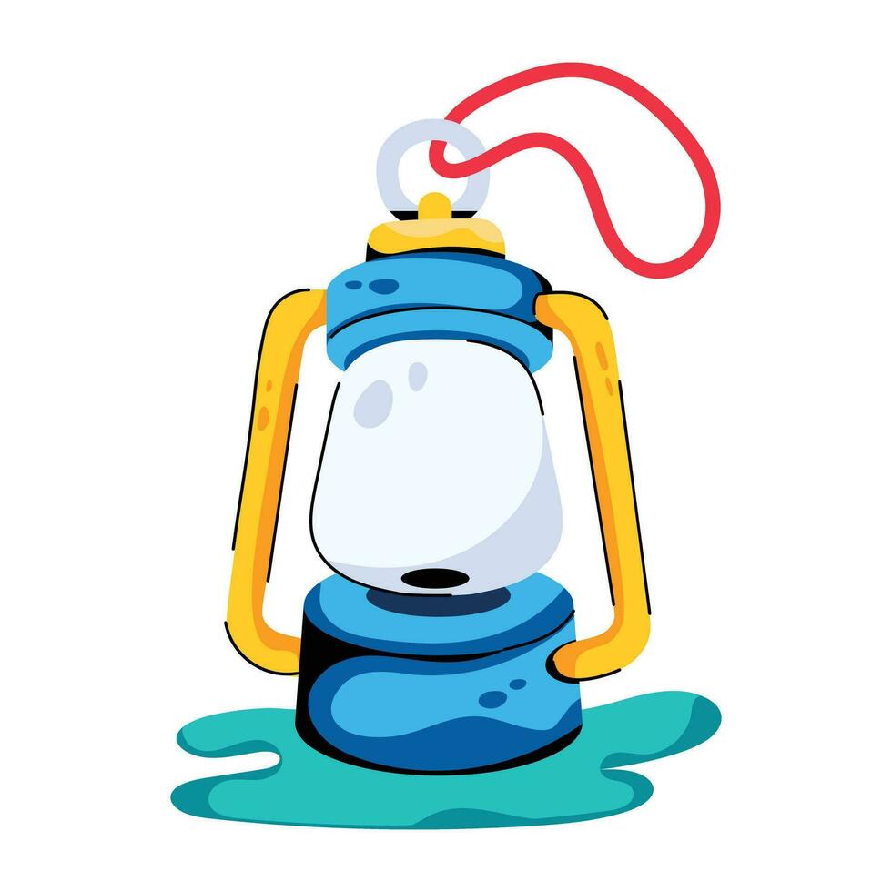 Trendy Ancient Lantern vector