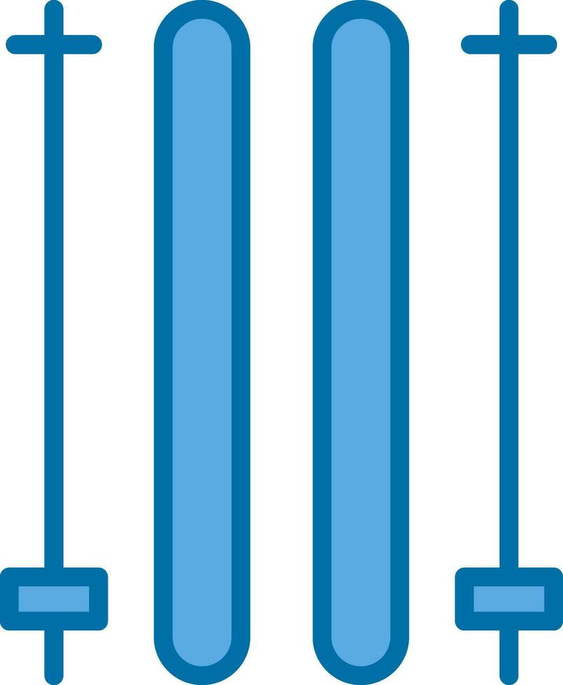 Ski poles Vector Icon Design