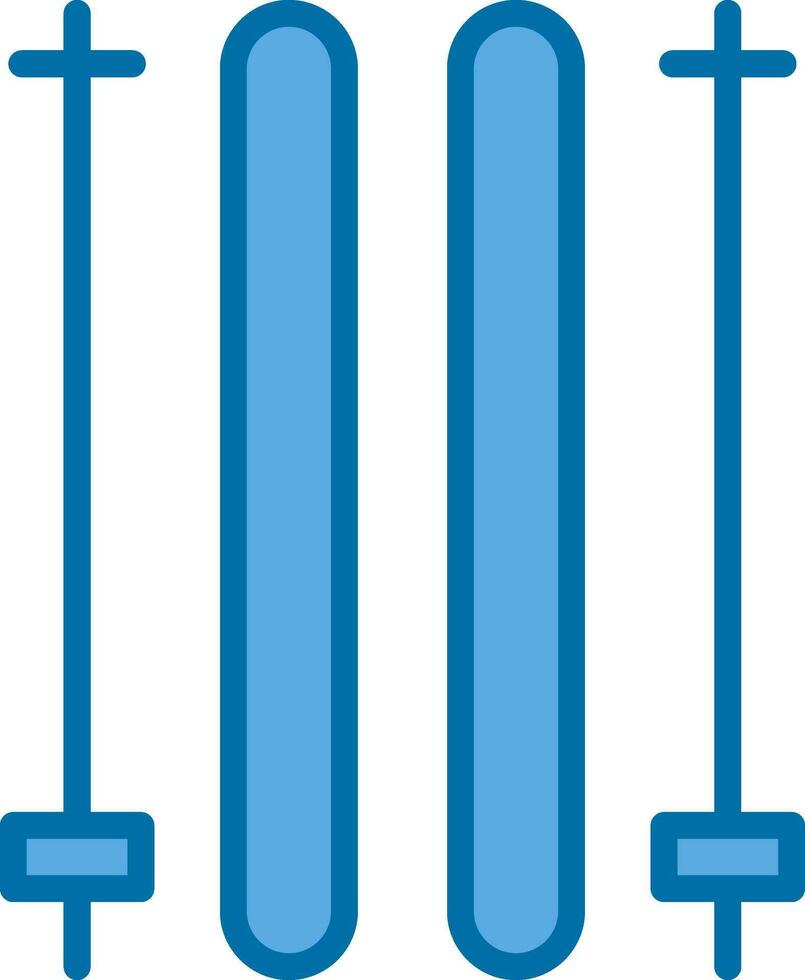 Ski poles Vector Icon Design