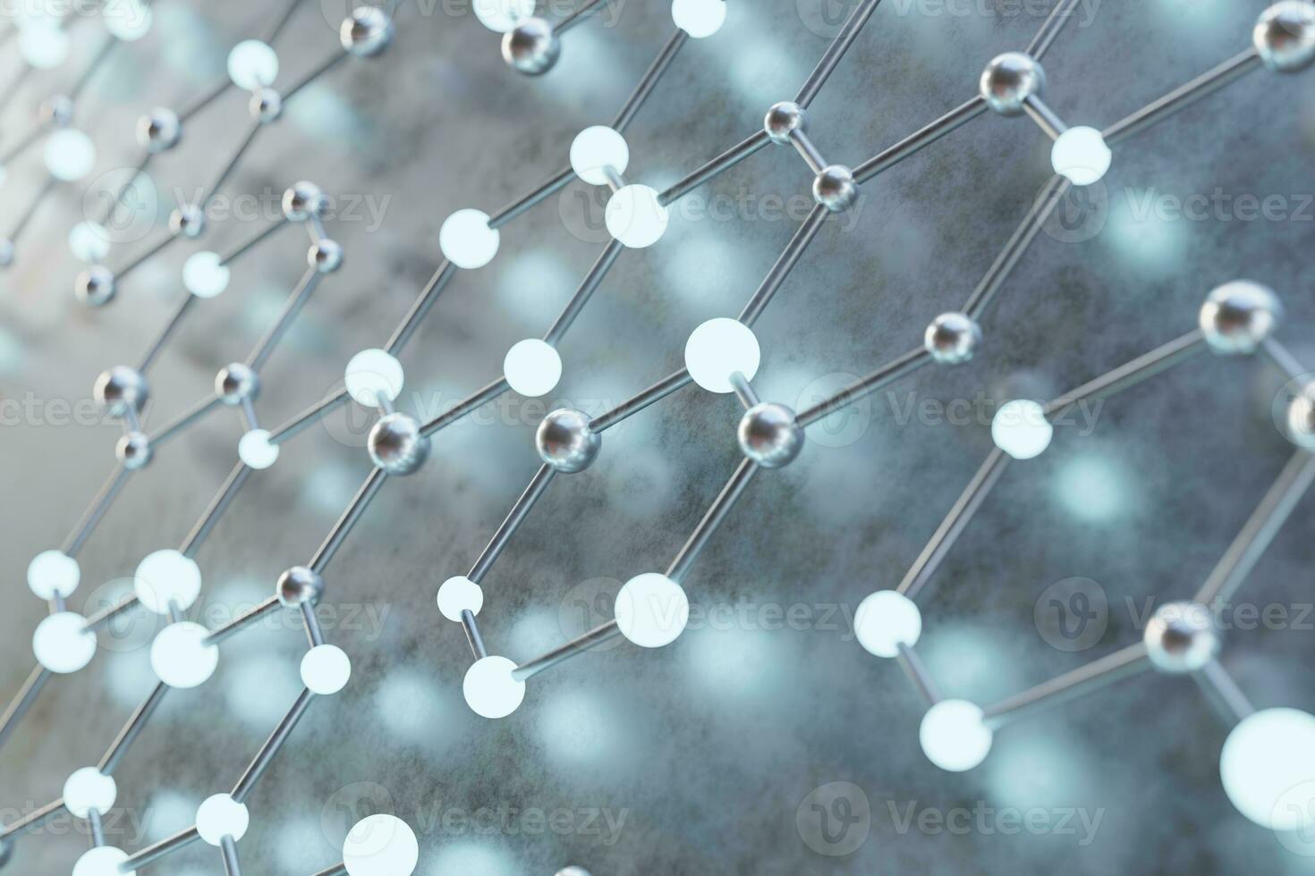 Connect lines and dots connected social media internet network communication background 3D rendering photo