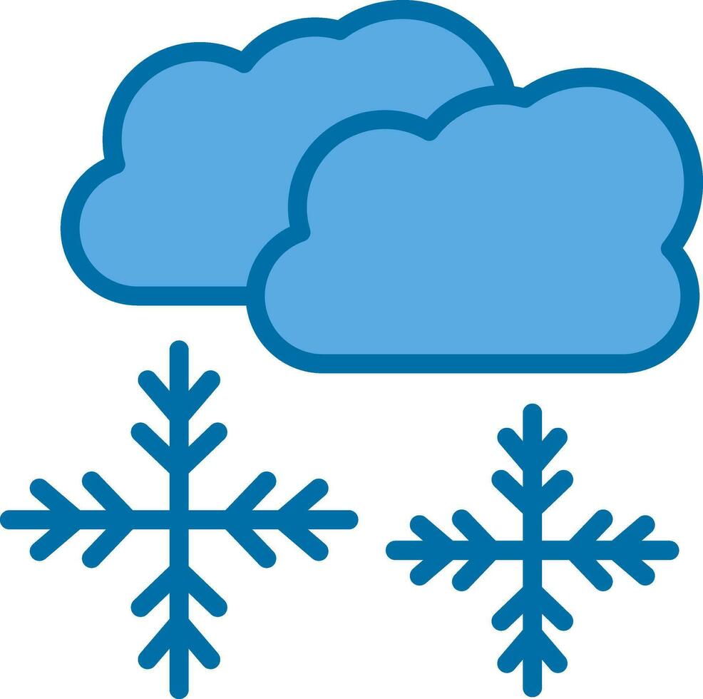 Snowing Vector Icon Design