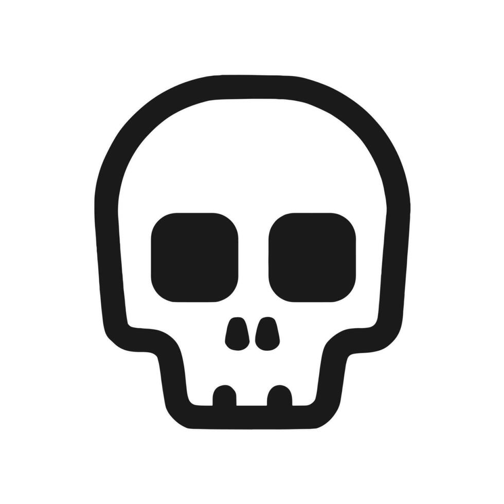 Skull Head Icon Vector Art, Illustration and Graphic