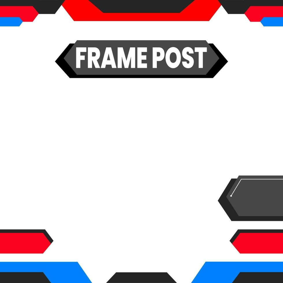 Social media post template. Editable minimal square banner template. modern design template for social media post. vector