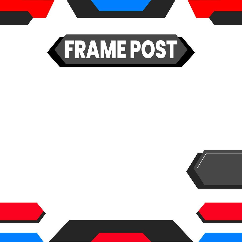 Social media post template. Editable minimal square banner template. modern design template for social media post. vector