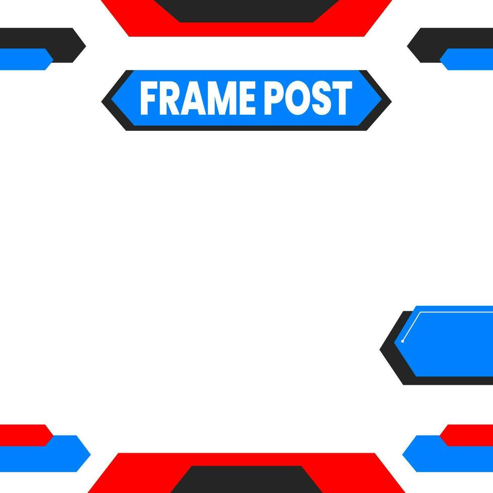 Social media post template. Editable minimal square banner template. modern design template for social media post. vector