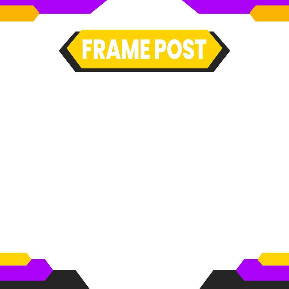 Social media post template. Editable minimal square banner template. modern design template for social media post. vector