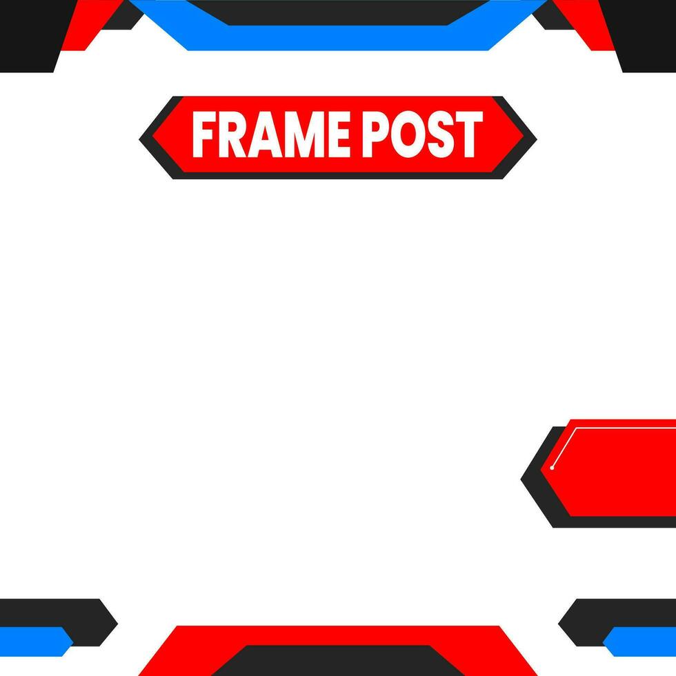 Social media post template. Editable minimal square banner template. modern design template for social media post. vector
