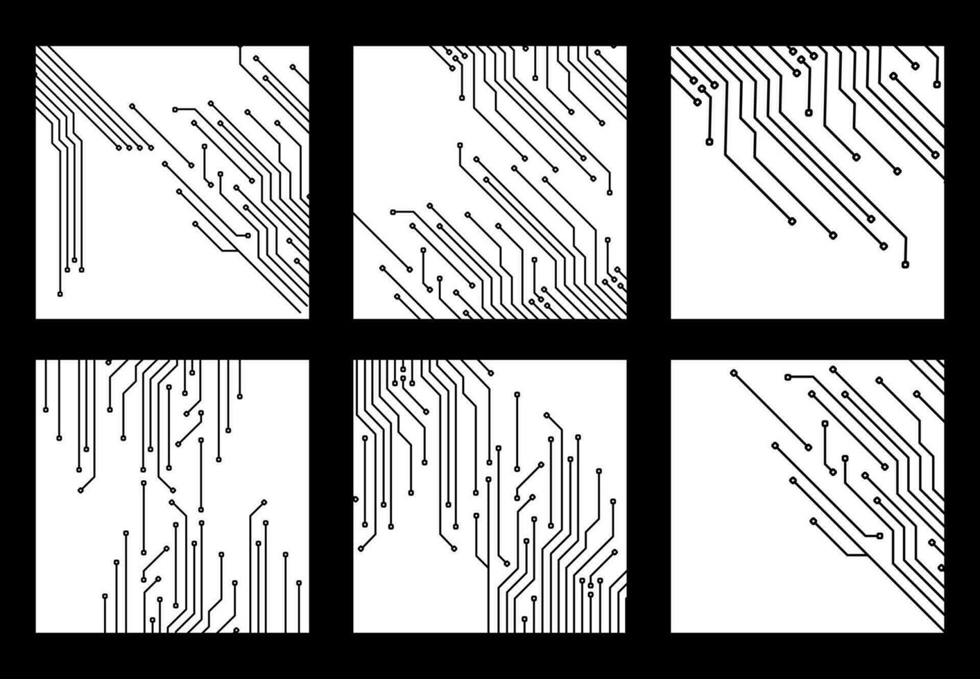 Set of printed circuit board. digital circuit board. set of electric circuit board background. electric circuit board vector. digital electrical circuit connection system. Microelectronics Circuits. vector
