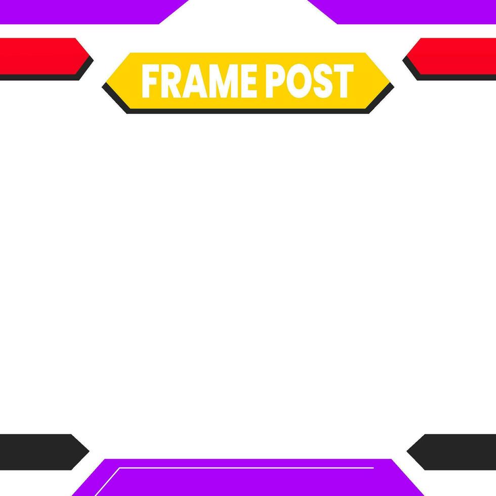 Social media post template. Editable minimal square banner template. modern design template for social media post. vector