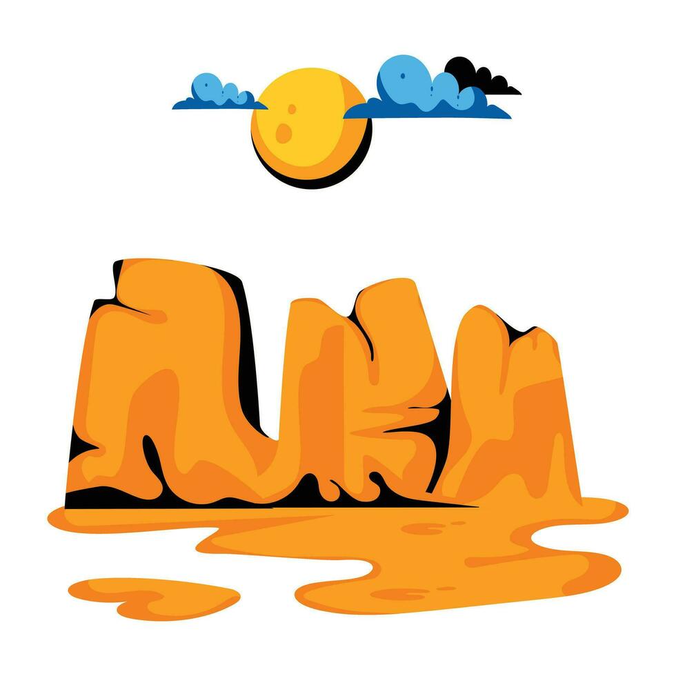 Trendy Grand Canyon vector