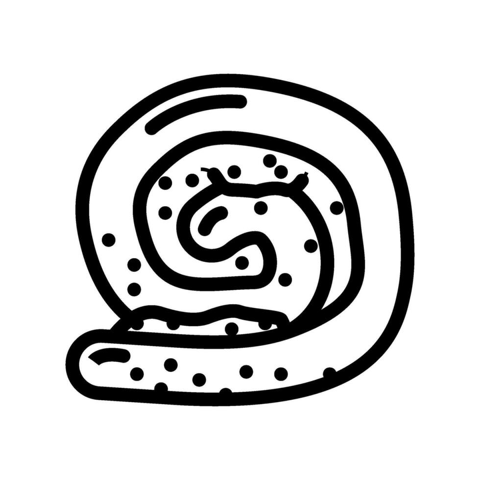 feta bun food meal line icon vector illustration