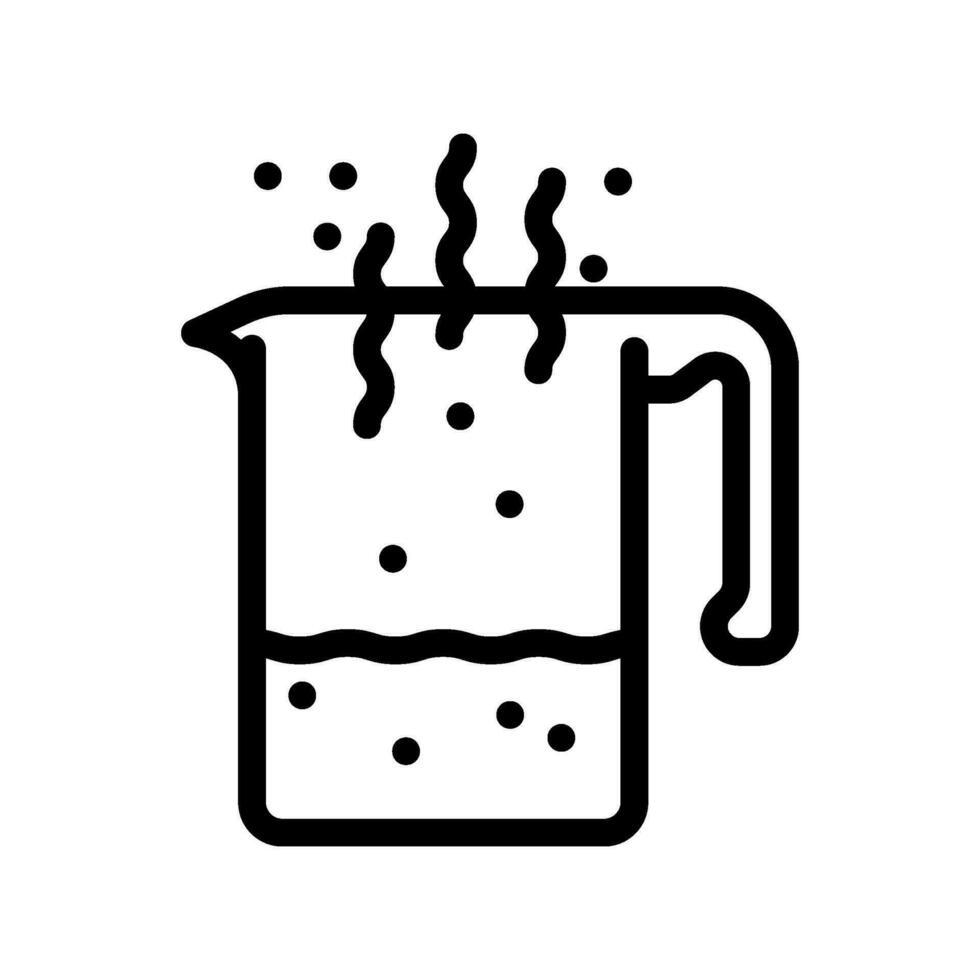 fluid smell line icon vector illustration