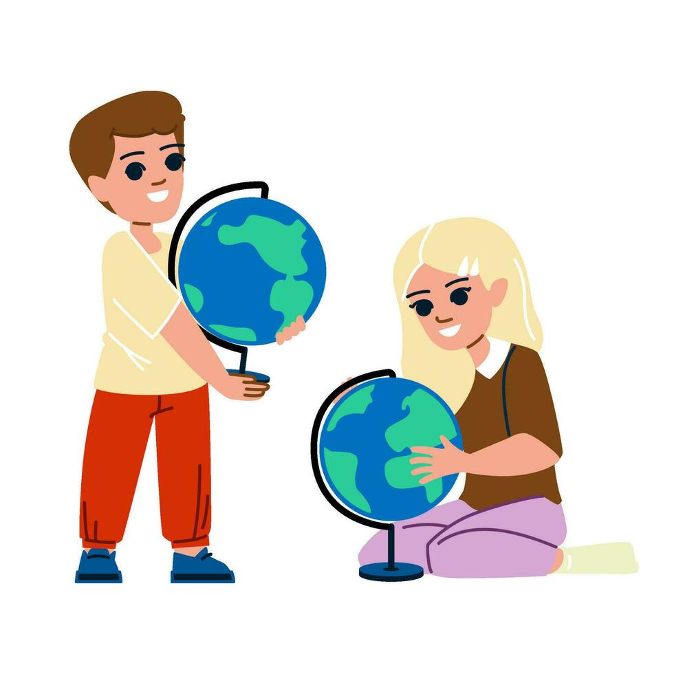 geography kid vector