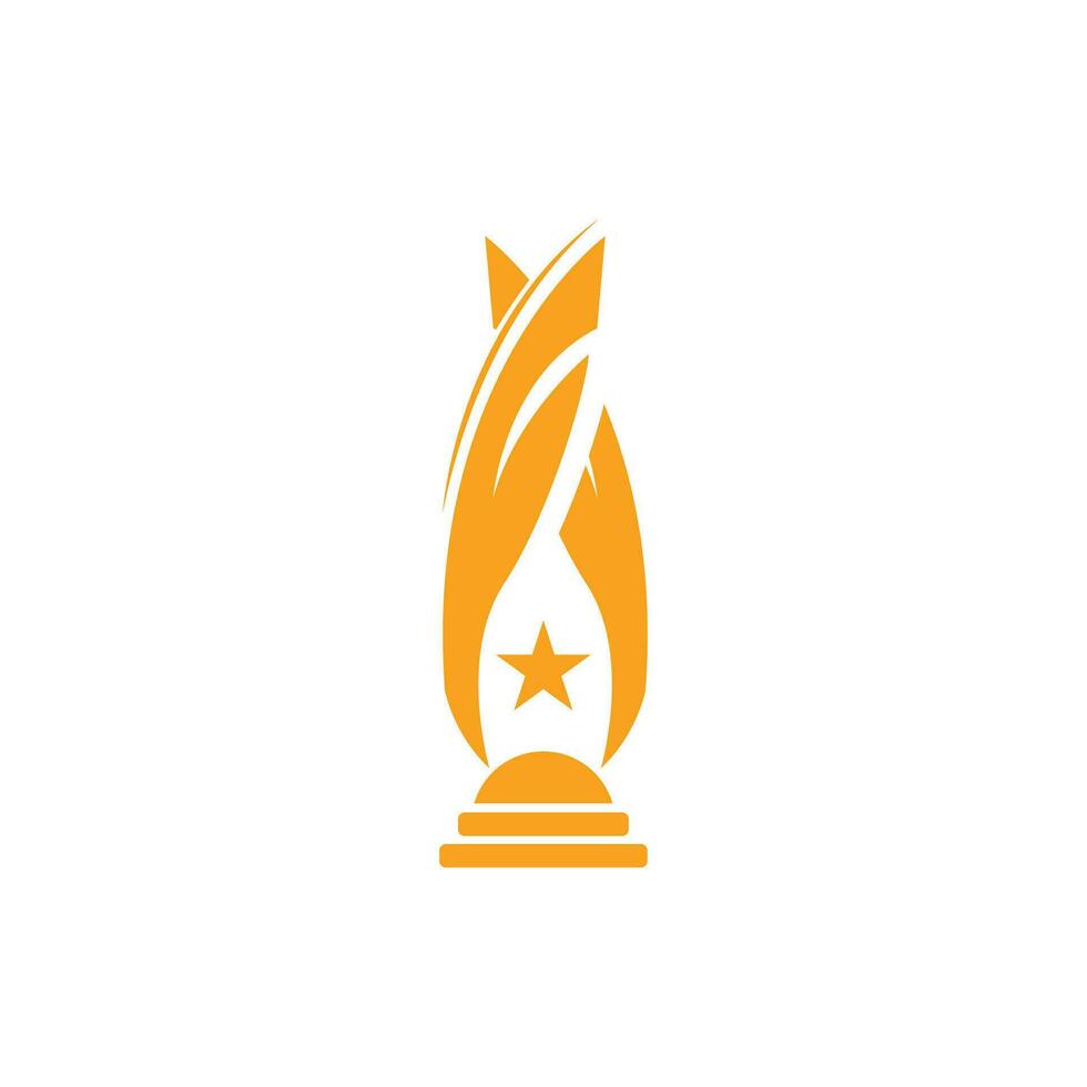 Trophy Logo, Winning Vector For Sports Tournament, Creative And Unique Illustration