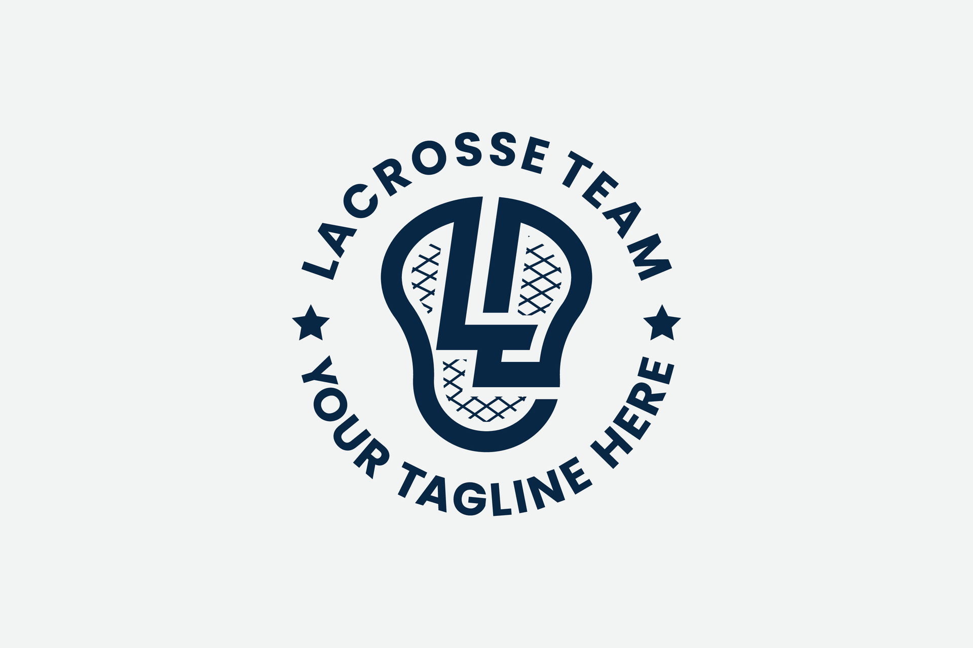 lacrosse logo with a combination of the letters LL and the head of a