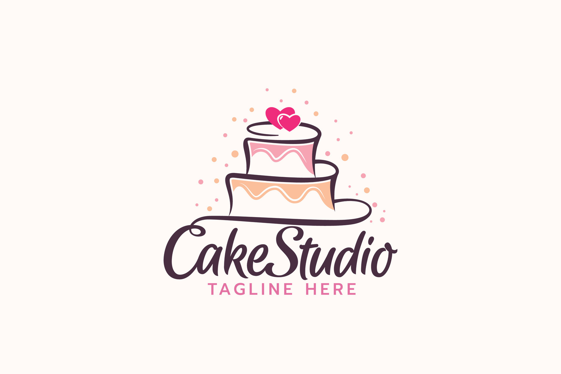 Cake Premade Logo Design - Customized with Your Business Name! — Ramble  Road Studios | Cake logo design, Cake logo, Baking logo design