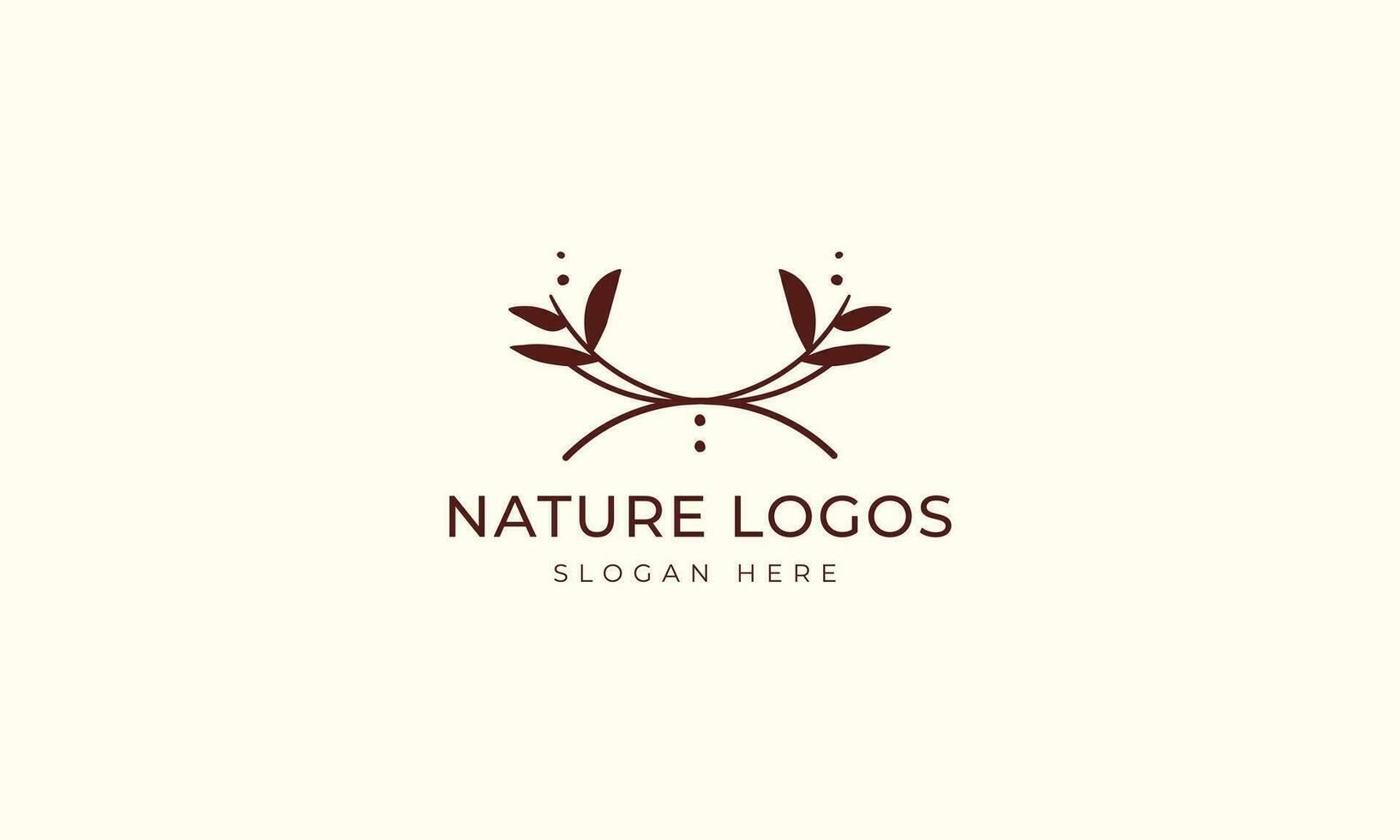 natural and organic logo modern design. Natural logo for branding, corporate identity and business card vector