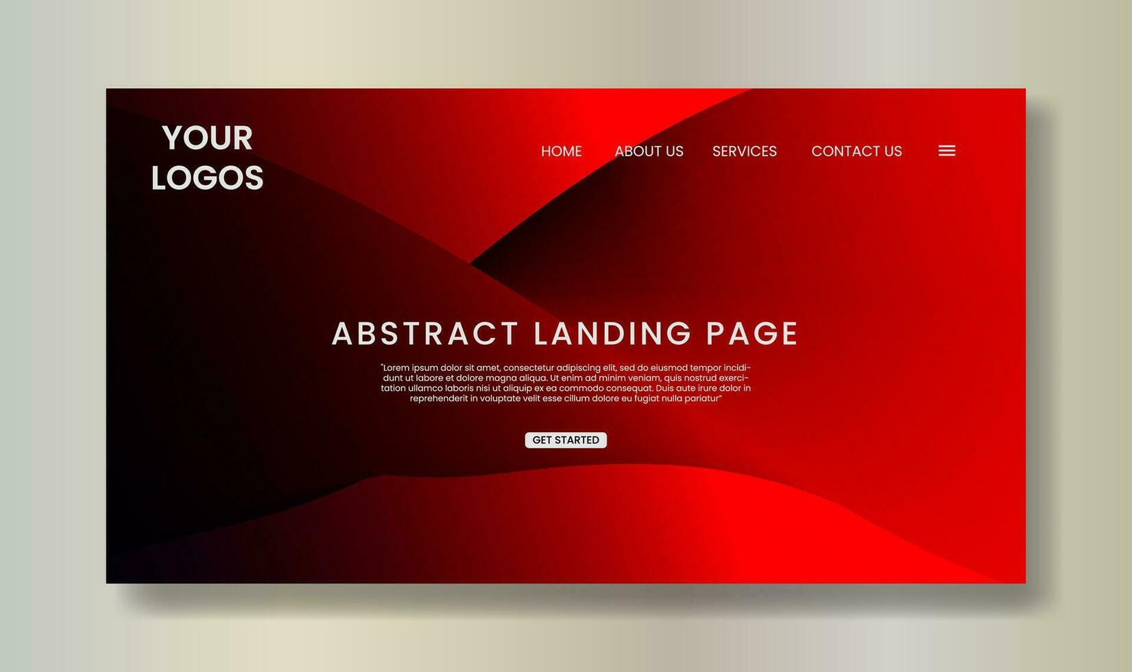Gradient abstract dynamic colorful flow background website and landing page template design vector