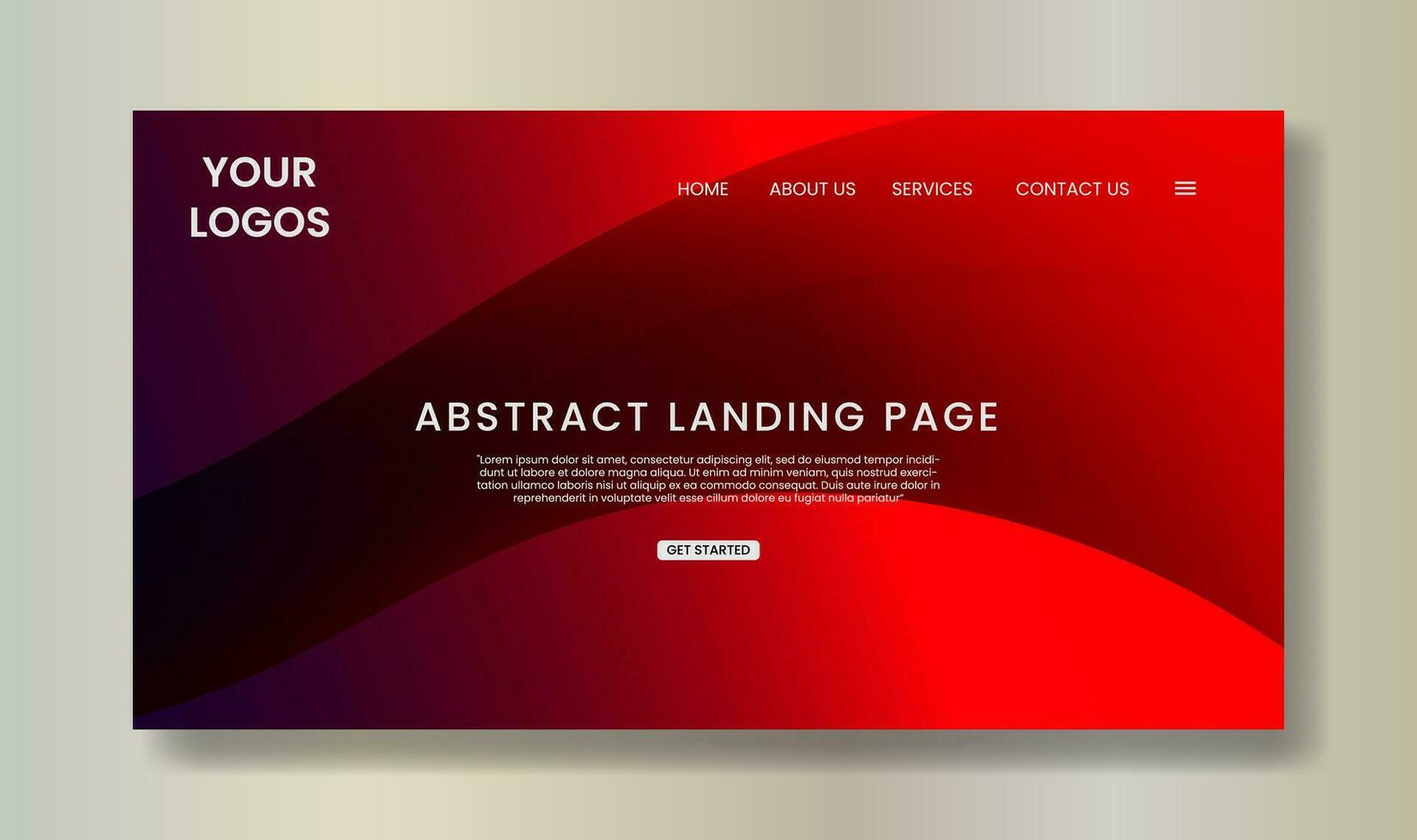 Gradient abstract dynamic colorful flow background website and landing page template design vector