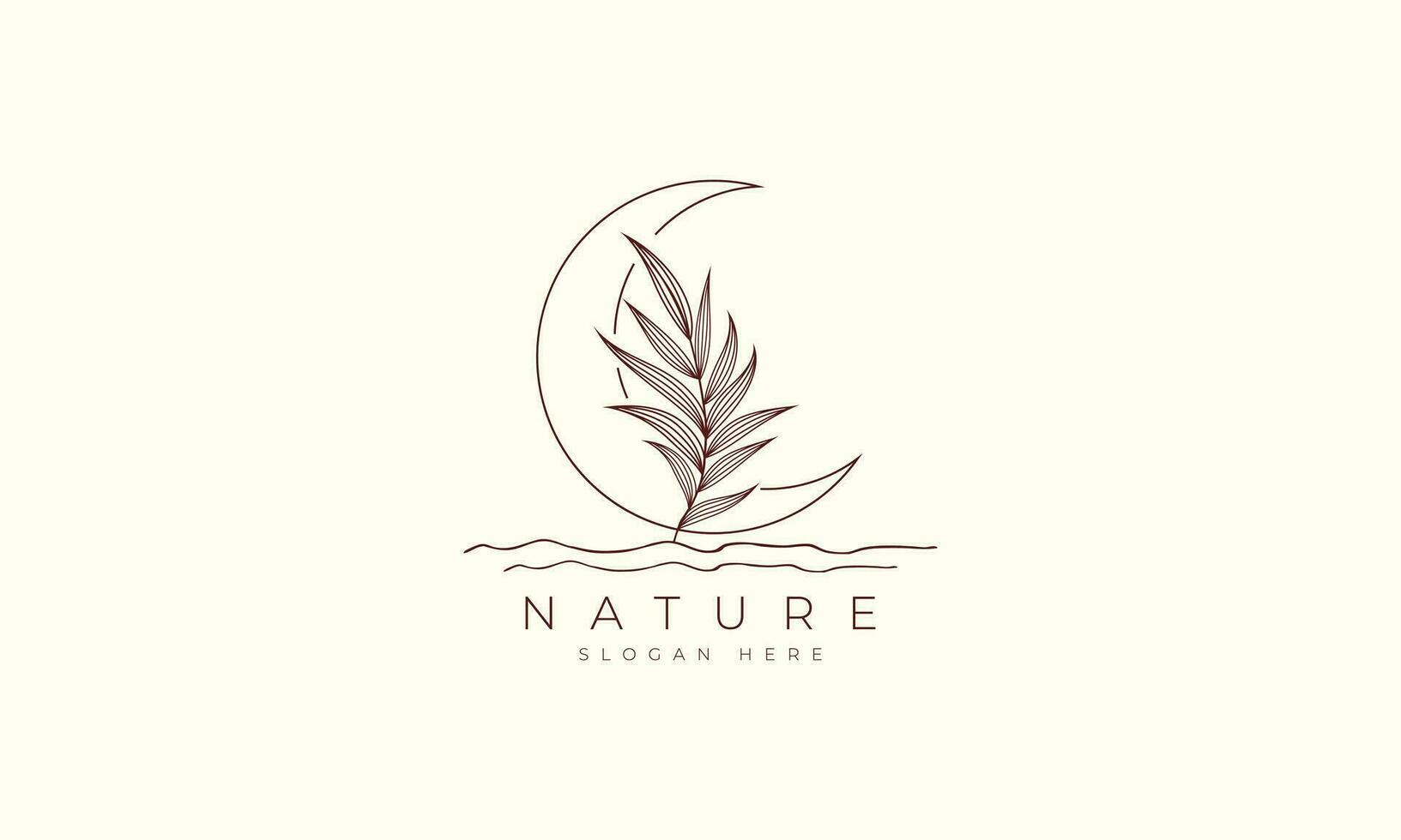 natural and organic logo modern design. Natural logo for branding, corporate identity and business card vector