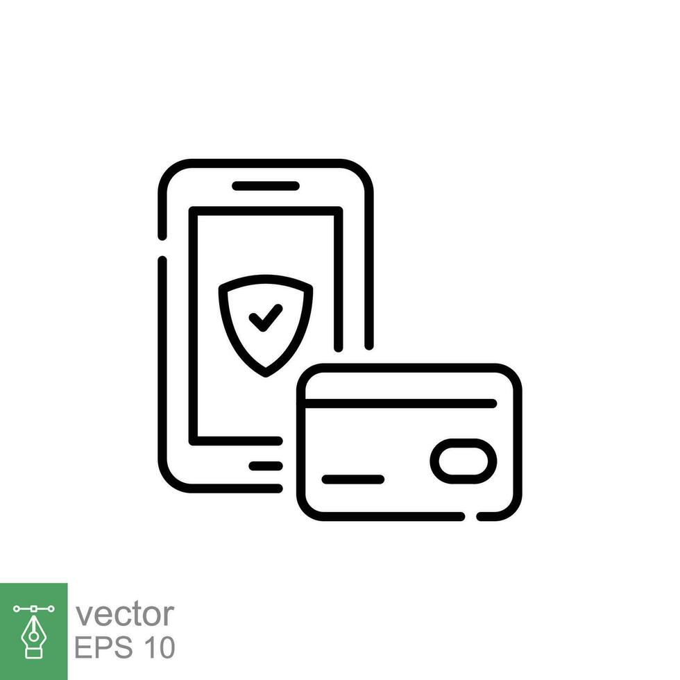 Online payment with smartphone icon. Simple solid style. Digital payment with phone, technology concept. Black silhouette, glyph symbol. Vector illustration isolated on white background. EPS 10.