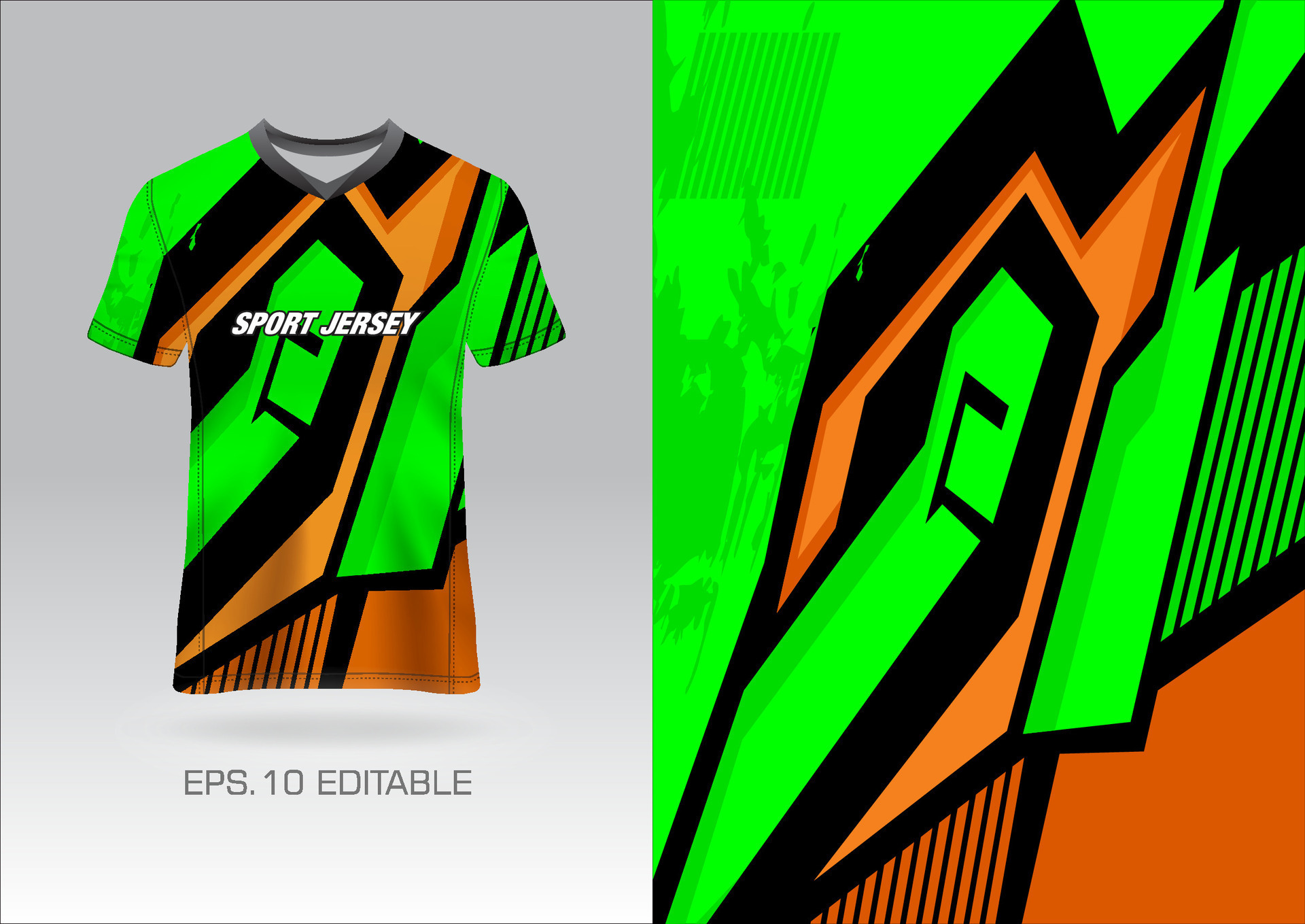 sport grunge tshirt mock up design for extreme team jersey, racing