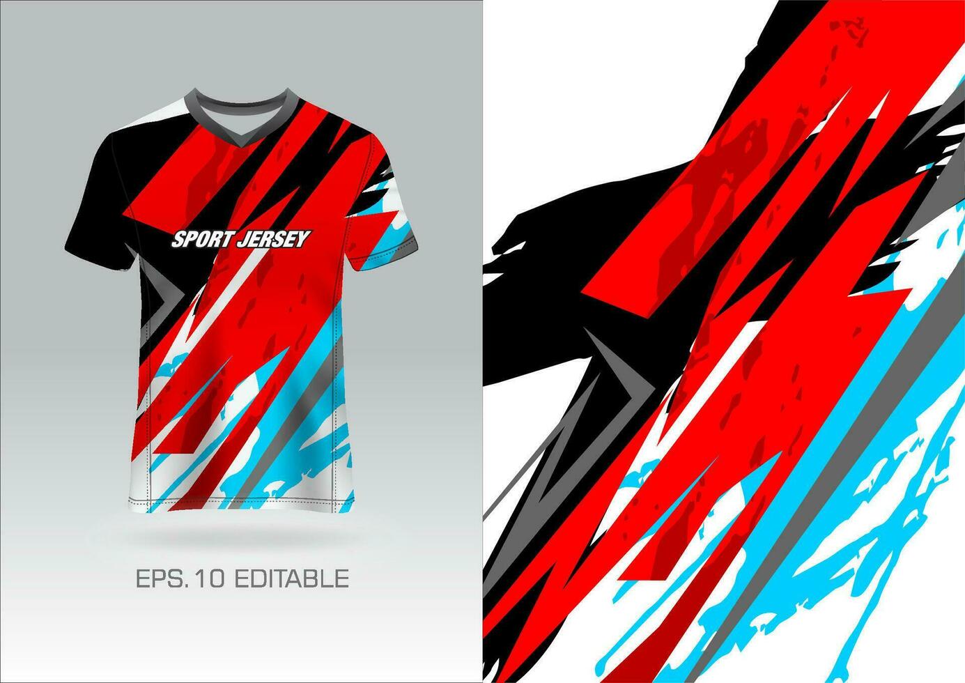 sport grunge t-shirt mock up design for extreme team jersey, racing, cycling, football, game, background, wallpaper. vector