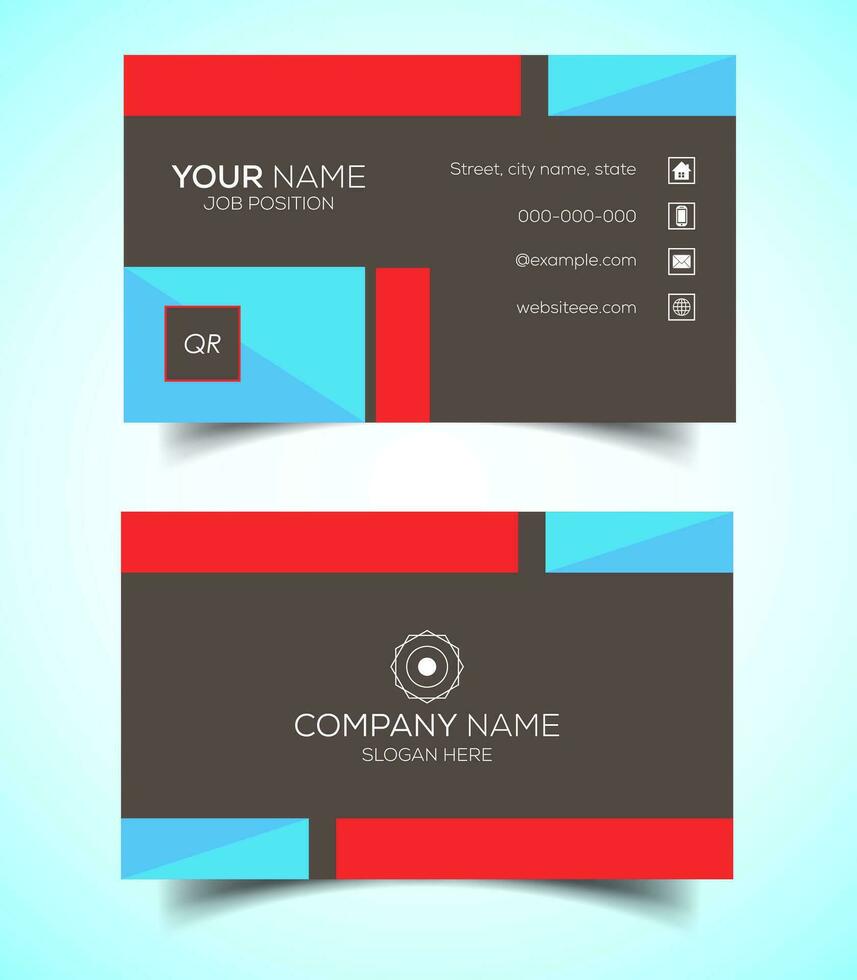 Creative and modern corporate business card template vector