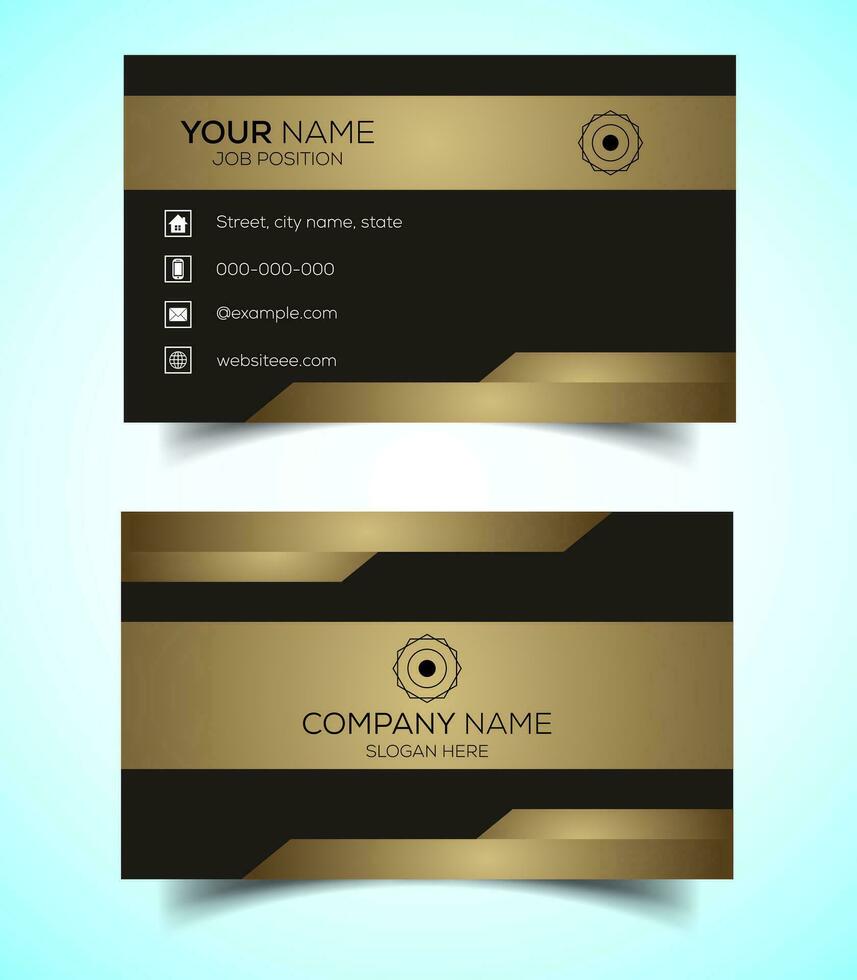 Creative and modern corporate business card template vector