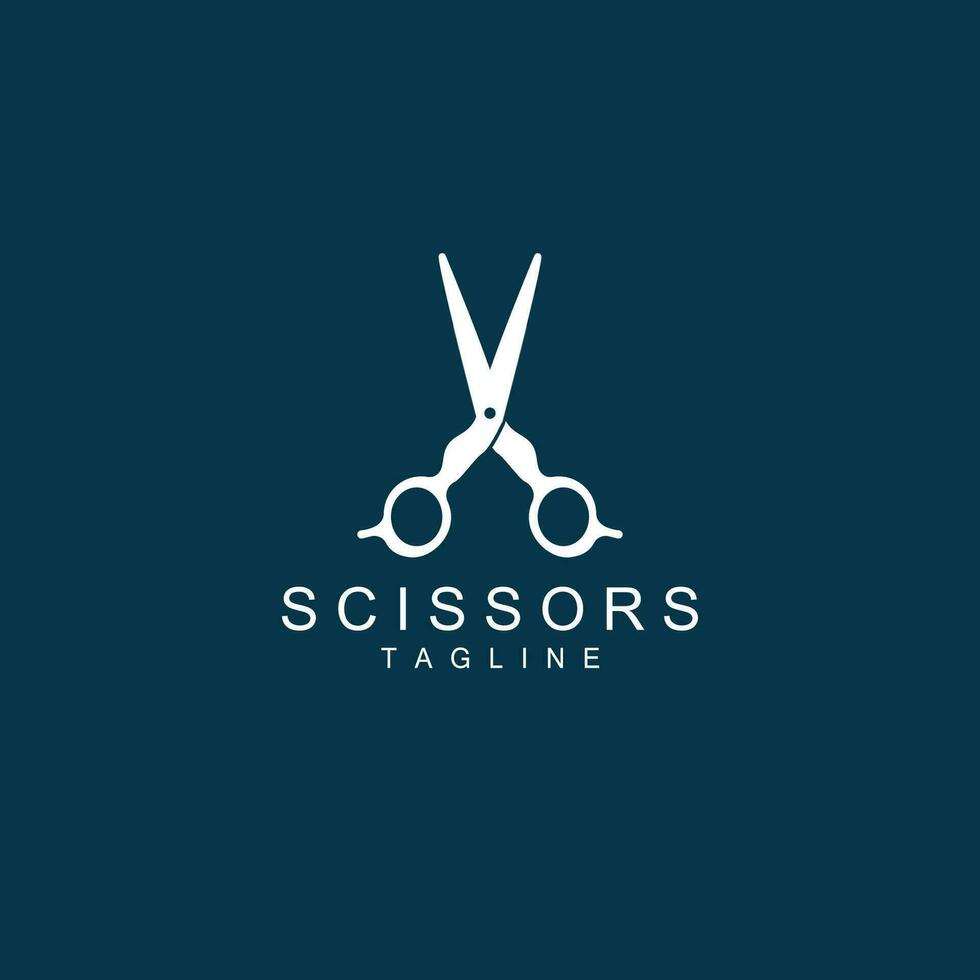 tijeras logo, maquinilla de afeitar vector, sencillo Barbero tienda diseño, icono, fondo, símbolo, modelo vector