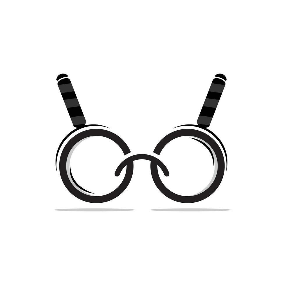 Search Logo, Object Magnifier Design, Detective Tool Vector, Template Illustration Symbol vector