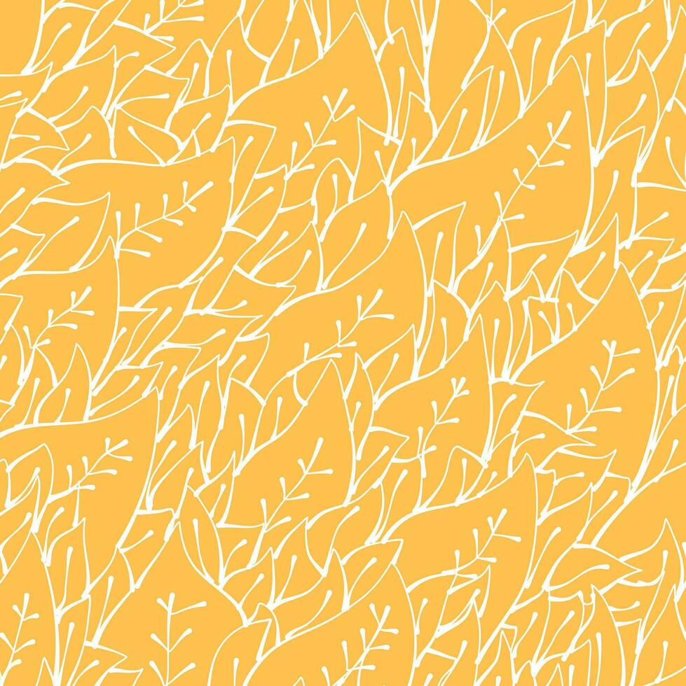 Leaf pattern. Tropical leaf Wallpaper. Seamless leaf pattern. Hand drawn leaf outline design for fabric , print, cover, banner and invitation, Vector illustration.
