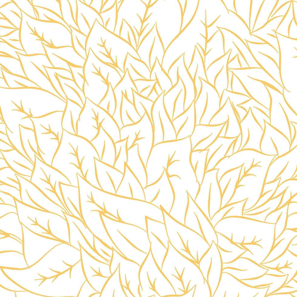 Leaf pattern. Tropical leaf Wallpaper. Seamless leaf pattern. Hand drawn leaf outline design for fabric , print, cover, banner and invitation, Vector illustration.