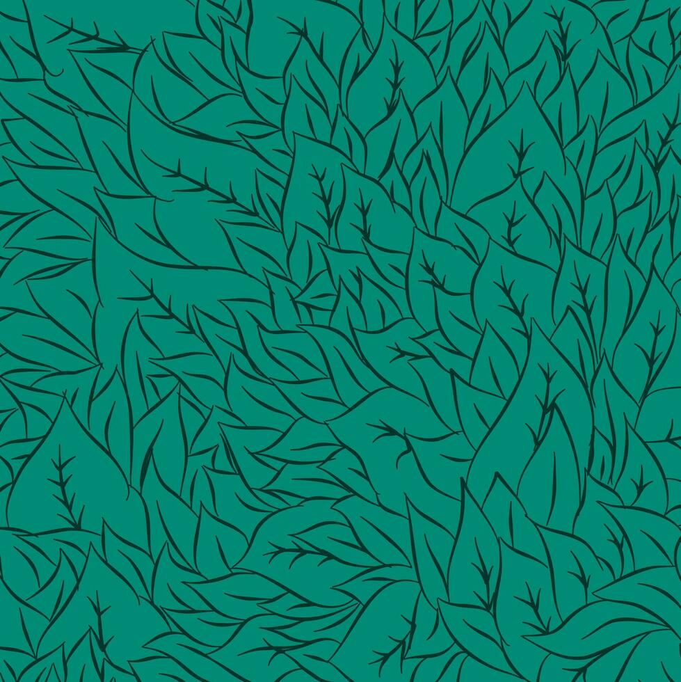 Leaf pattern. Tropical leaf Wallpaper. Seamless leaf pattern. Hand drawn leaf outline design for fabric , print, cover, banner and invitation, Vector illustration.