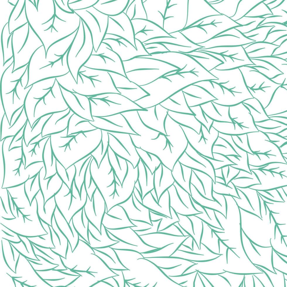 Leaf pattern. Tropical leaf Wallpaper. Seamless leaf pattern. Hand drawn leaf outline design for fabric , print, cover, banner and invitation, Vector illustration.