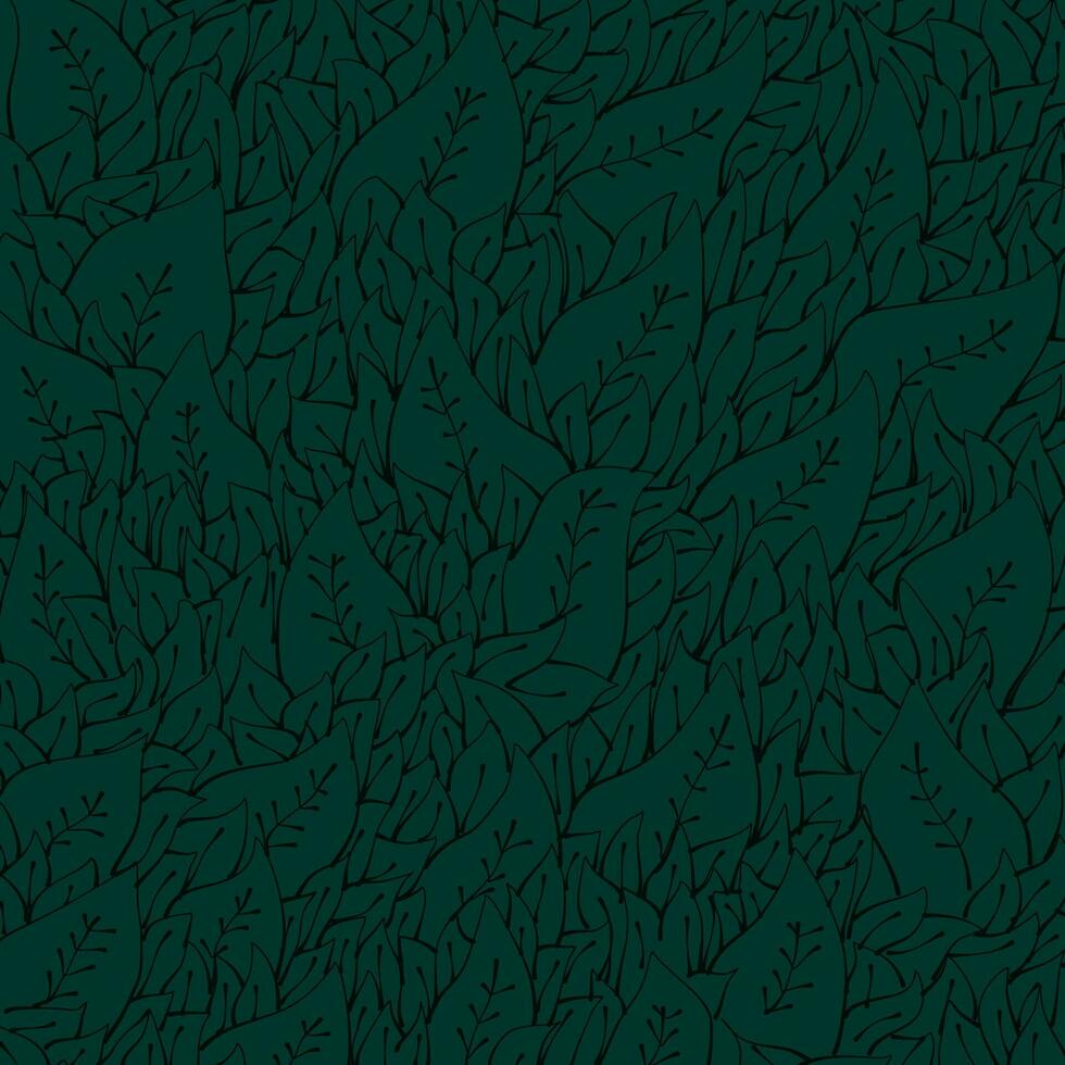 Leaf pattern. Tropical leaf Wallpaper. Seamless leaf pattern. Hand drawn leaf outline design for fabric , print, cover, banner and invitation, Vector illustration. Green leaf background.