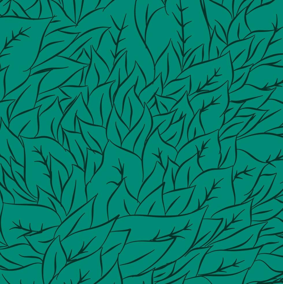 Leaf pattern. Tropical leaf Wallpaper. Seamless leaf pattern. Hand drawn leaf outline design for fabric , print, cover, banner and invitation, Vector illustration.