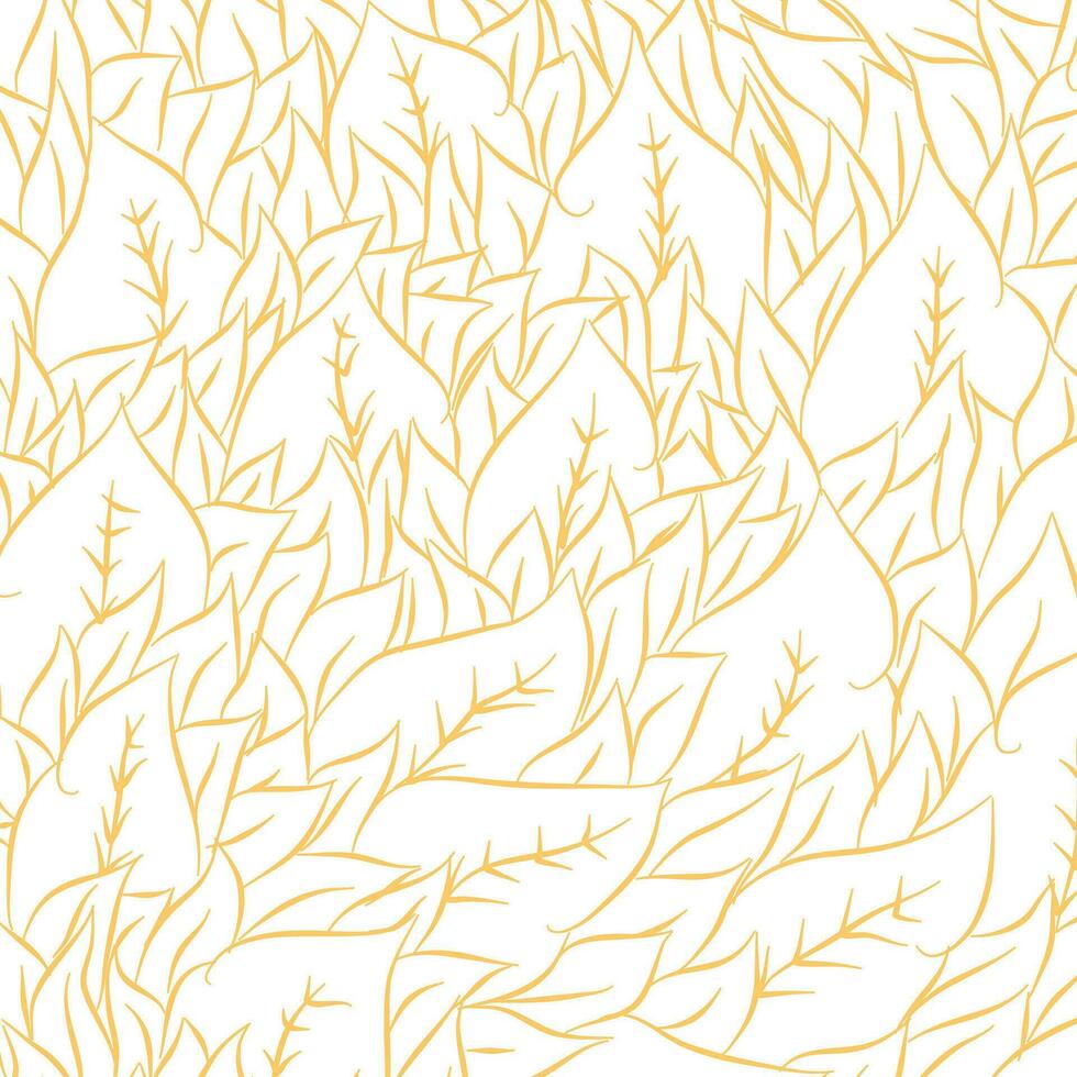 Leaf pattern. Tropical leaf Wallpaper. Seamless leaf pattern. Hand drawn leaf outline design for fabric , print, cover, banner and invitation, Vector illustration.