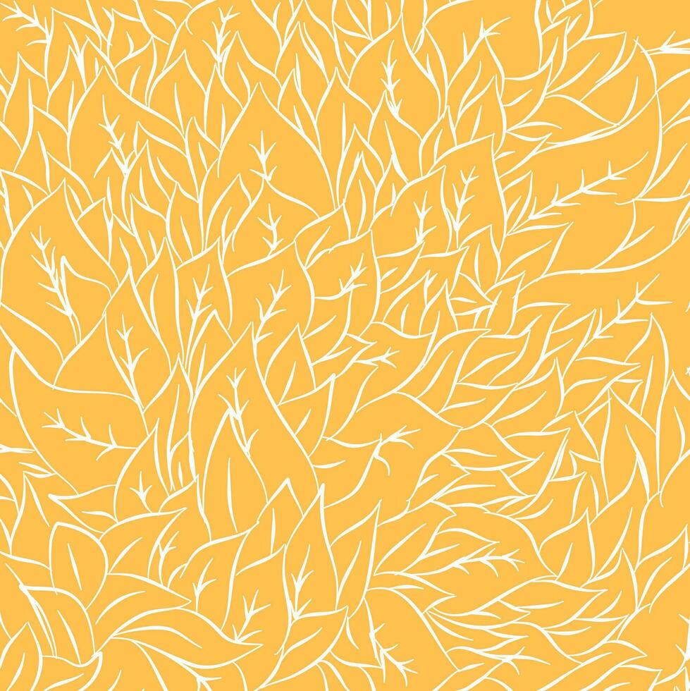 Leaf pattern. Tropical leaf Wallpaper. Seamless leaf pattern. Hand drawn leaf outline design for fabric , print, cover, banner and invitation, Vector illustration.