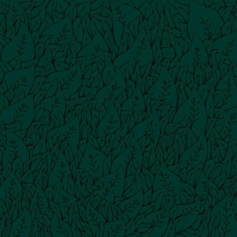 Leaf pattern. Tropical leaf Wallpaper. Seamless leaf pattern. Hand drawn leaf outline design for fabric , print, cover, banner and invitation, Vector illustration. Green leaf background.