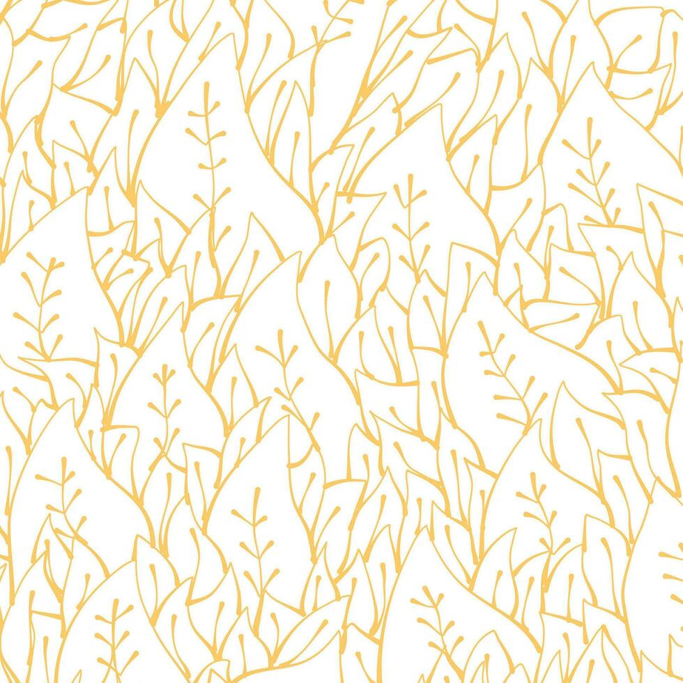 Leaf pattern. Tropical leaf Wallpaper. Seamless leaf pattern. Hand drawn leaf outline design for fabric , print, cover, banner and invitation, Vector illustration.