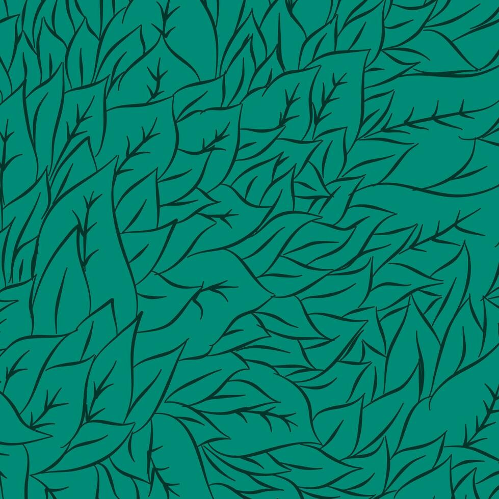 Leaf pattern. Tropical leaf Wallpaper. Seamless leaf pattern. Hand drawn leaf outline design for fabric , print, cover, banner and invitation, Vector illustration.