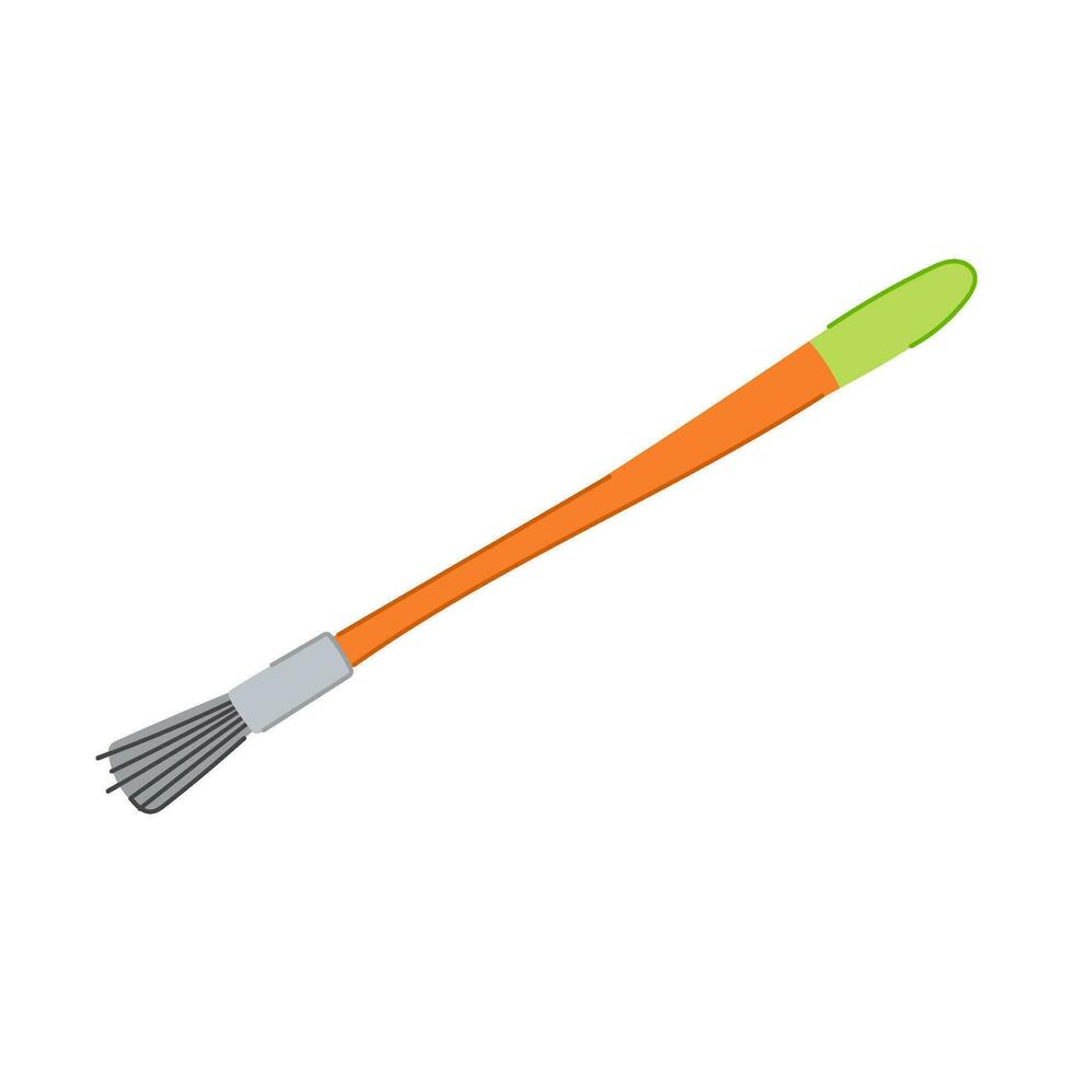 watercolor brush paint tool cartoon vector illustration