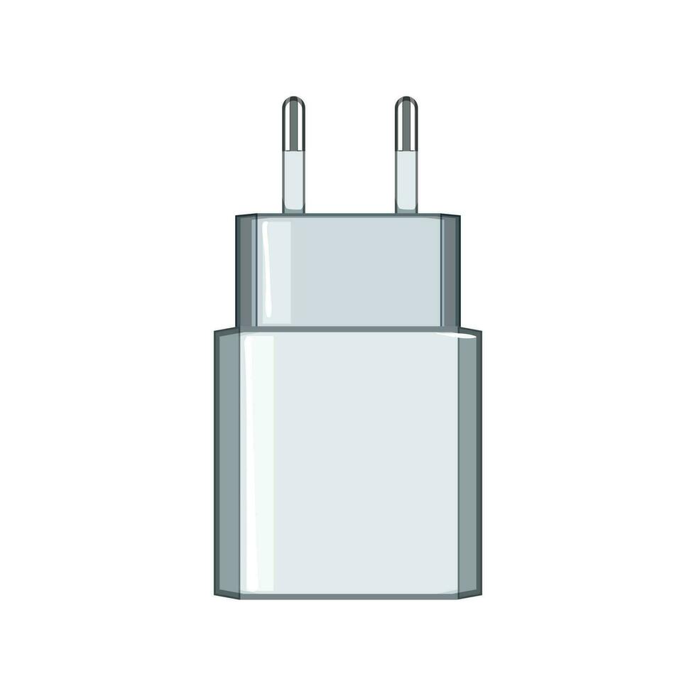 cable power adapter cartoon vector illustration