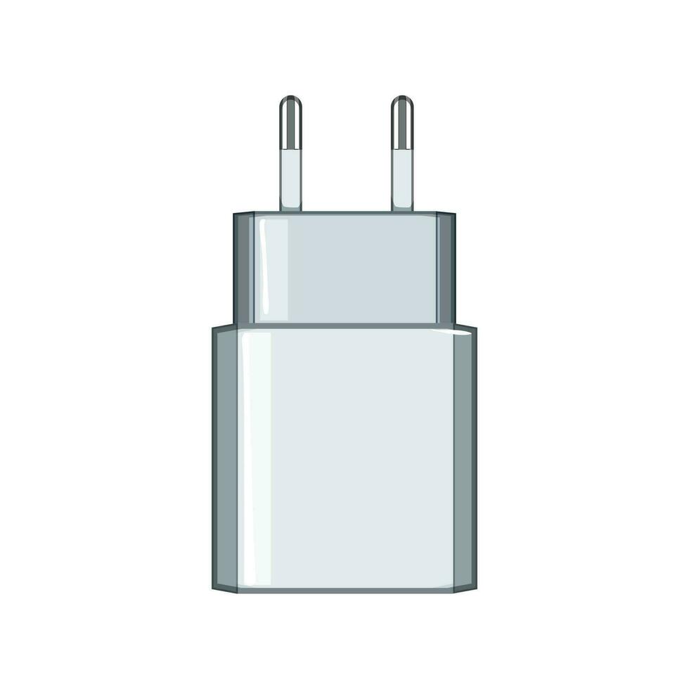 cable poder adaptador dibujos animados vector ilustración